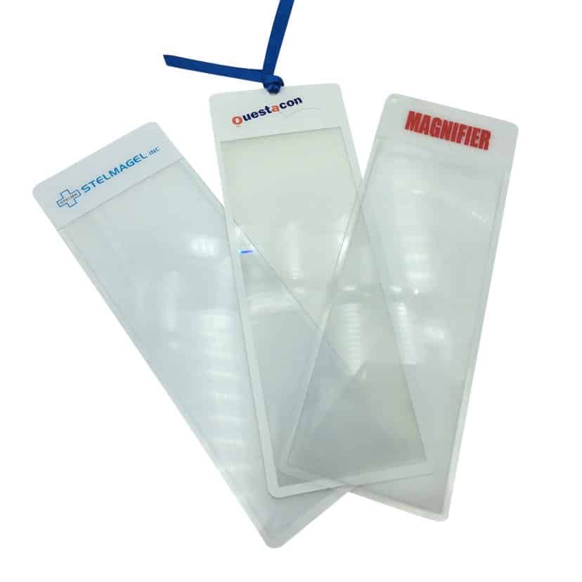 2-in-1 flache Lesezeichen-Lupe mit 6-Zoll-Lineal, 3X Power Leseband - Eleroyal Lupe
