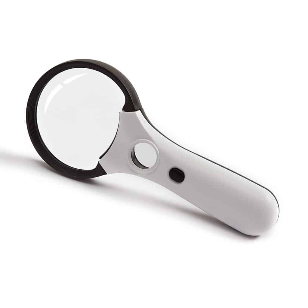 Echt Optisch Glas LED Vergrootglas (3X 45X) - Vervormingsvrij Handloep met UV-licht - Eleroyal Vergrootglas