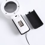 10X handloep met grote lens voor textiel en juwelen, draagbare loep met 3 LED- en 1 UV-lamp - Eleroyal vergrootglas