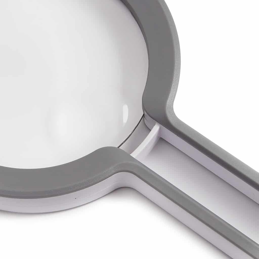 Large 90mm Handheld Bifocal Magnifier (2X 10X) - Wide View Reading Aid ...