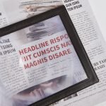 A4 Large Flat Magnifying Sheet with Vinyl Frame, 3X Full Page Reading Aid - Eleroyal Magnifier