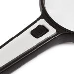 Extra Large 4.33" Round Handheld Magnifier 2.5X/10X with 4 LEDs - Eleroyal Magnifier