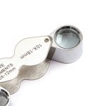 10X 20X Foldable Pocket Jewelry Magnifier, Professional Twin Lens Metal Loupe - Eleroyal Magnifier