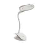 Wiederaufladbare 3X 8X flexible Vergrößerungslampe, dimmbare 6 LED Clip-on Leselampe für Handarbeit & Nähen - Eleroyal Lupe