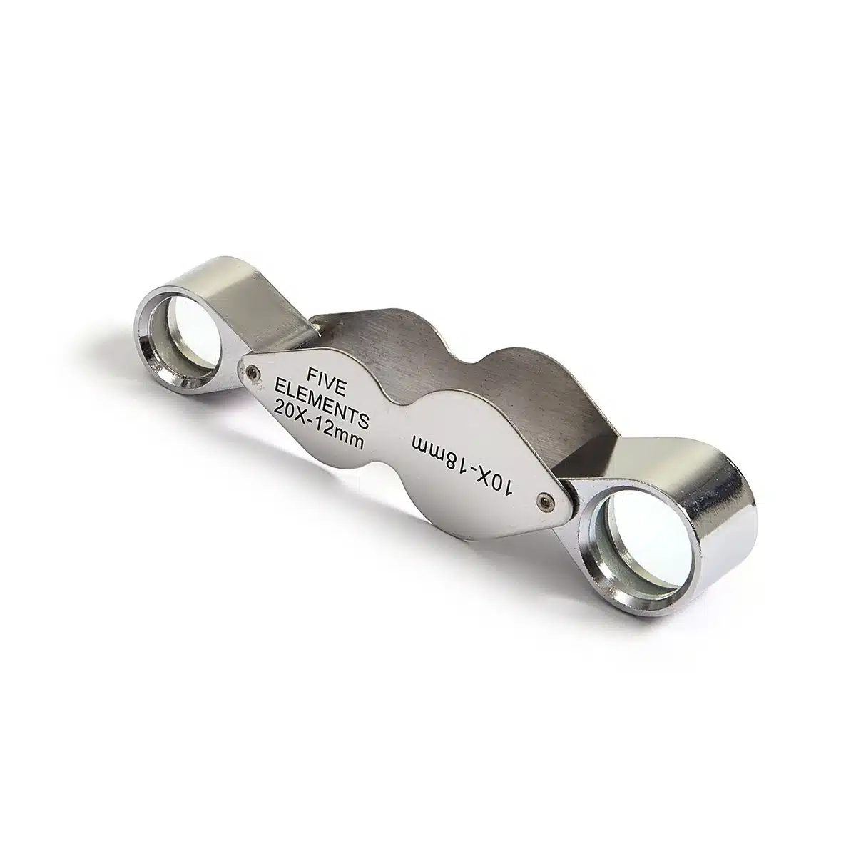 10X 20X Foldable Pocket Jewelry Magnifier, Professional Twin Lens Metal Loupe - Eleroyal Magnifier