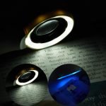 11X asferische loep met handlens, oplaadbaar vergrootglas met 8 LED- & 4 UV-lampjes voor lezen en inspecteren - Eleroyal vergrootglas