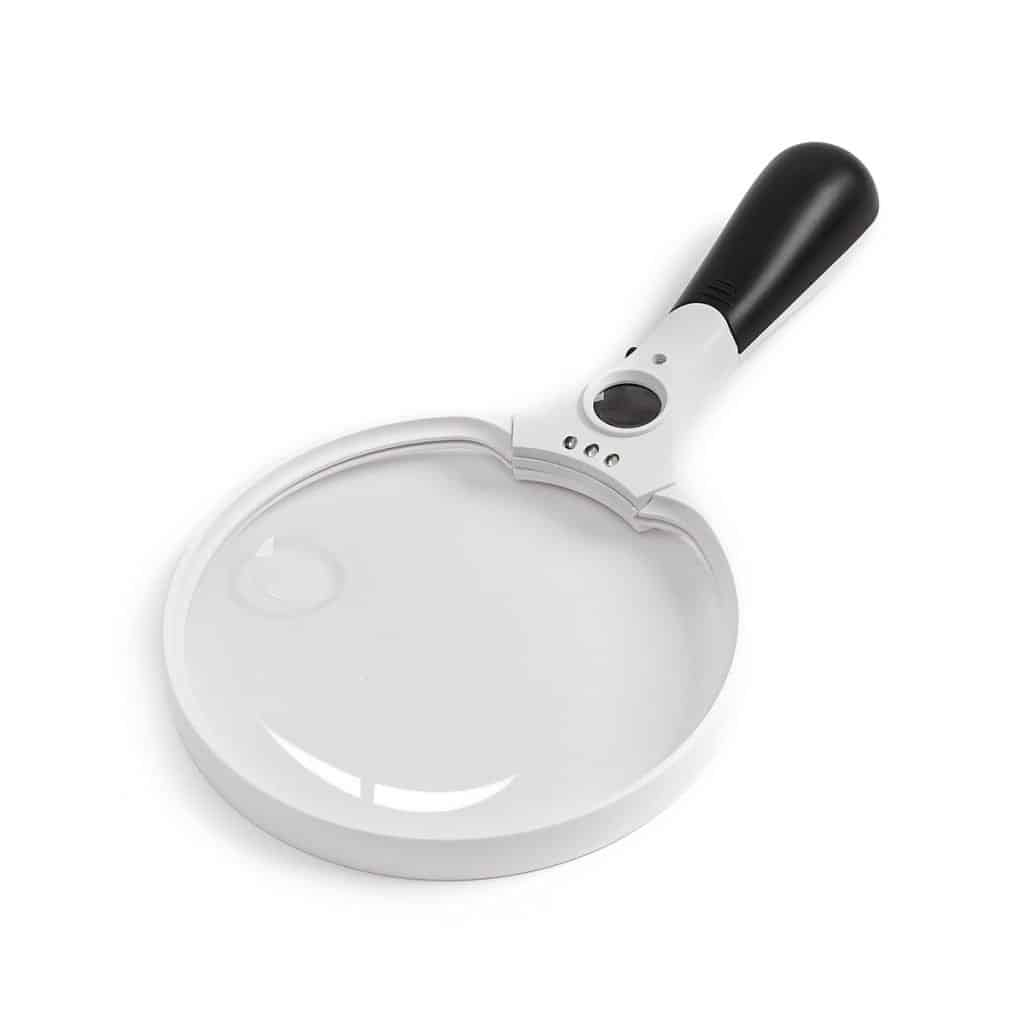 Loupe LED extra large (3X 4.5X 25X) - Lentille de poche illuminée pour la lecture et l'inspection - Loupe Eleroyal
