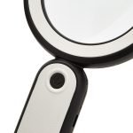 5X Handheld Rechargeable Low Vision Magnifying Glass with 21 LEDs | Optical Glass Lens - Eleroyal Magnifier
