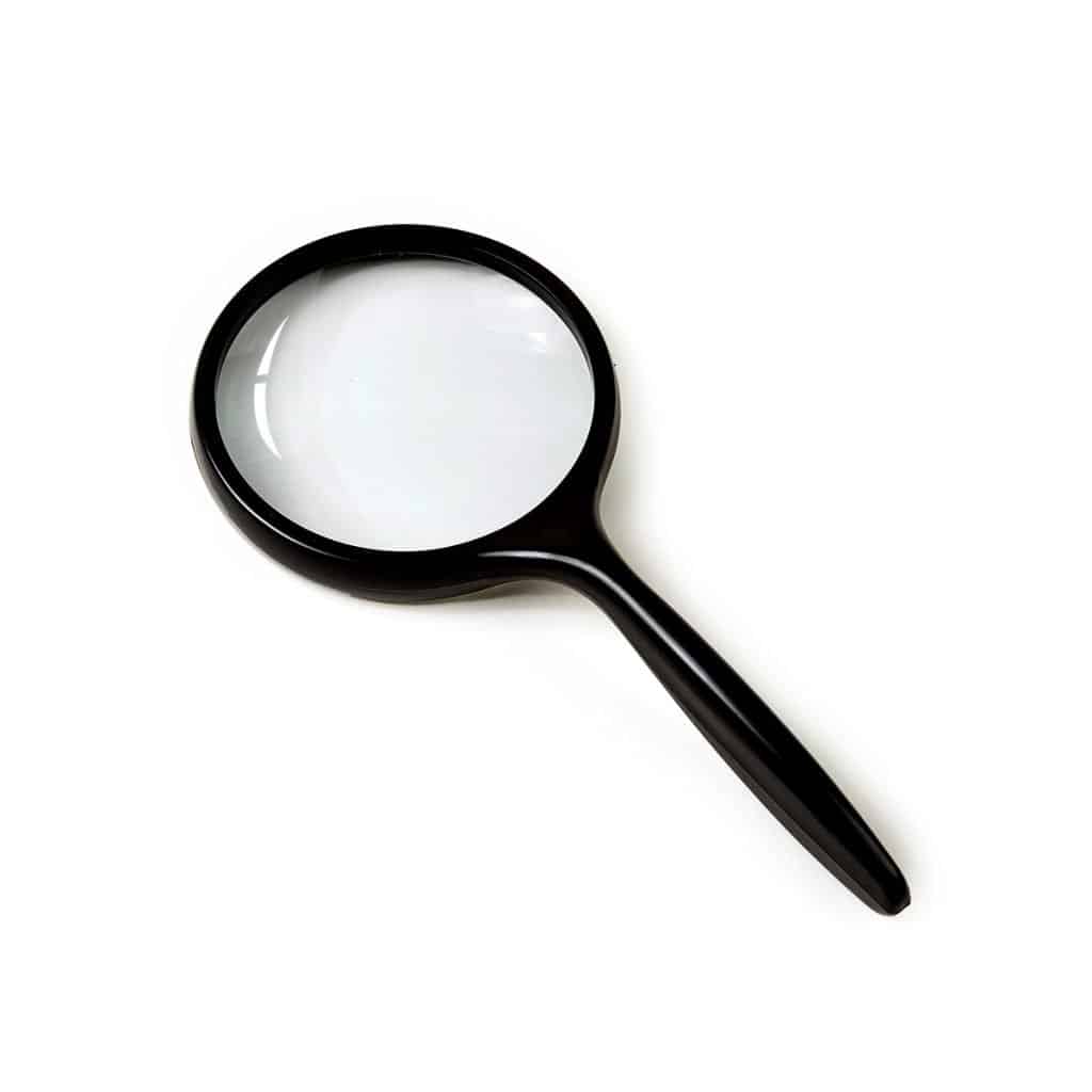 Classic 5X Round Handheld Magnifier - Plastic Reading Glass for Student Kits & Promotional Giveaways - Eleroyal Magnifier