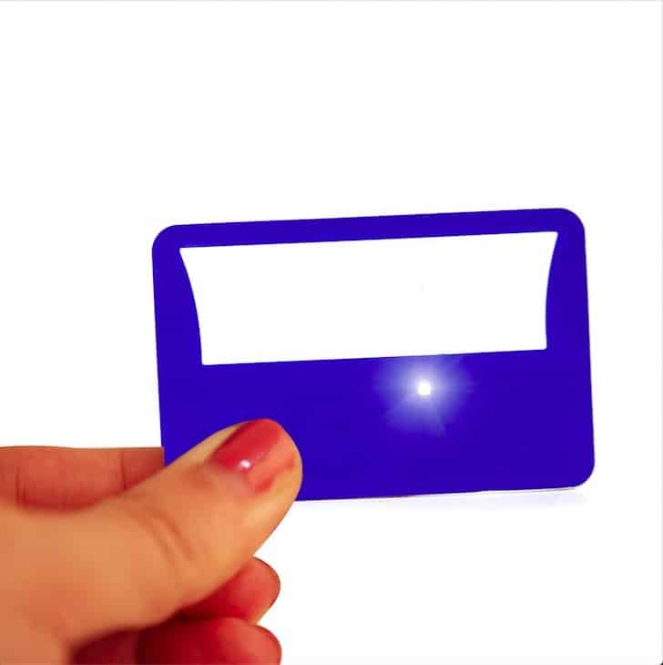 Custom Lighted Magnifying Business Card with LED, Portable Promotion Gift Magnifier - Eleroyal Magnifier