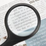 75mm Optical Glass Handheld Magnifier (4X) - Durable Black Reading Loupe for Office, Library & Home Use - Eleroyal Magnifier