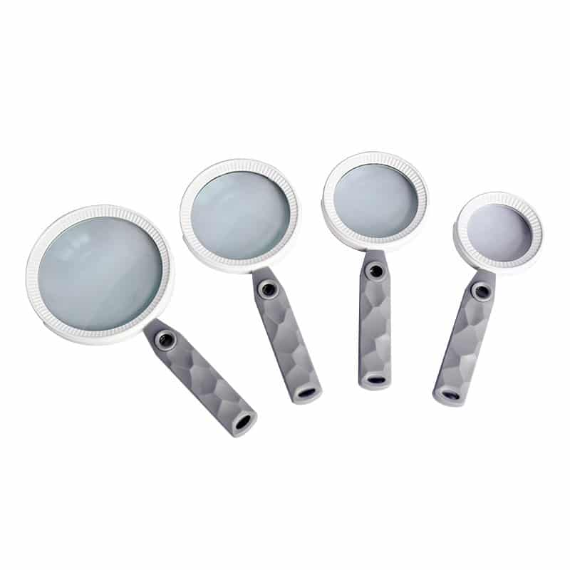 6X High Power Handheld Magnifier - Textured Grip Pocket Loupe for Inspecting Fine Details & Labels - Eleroyal Magnifier