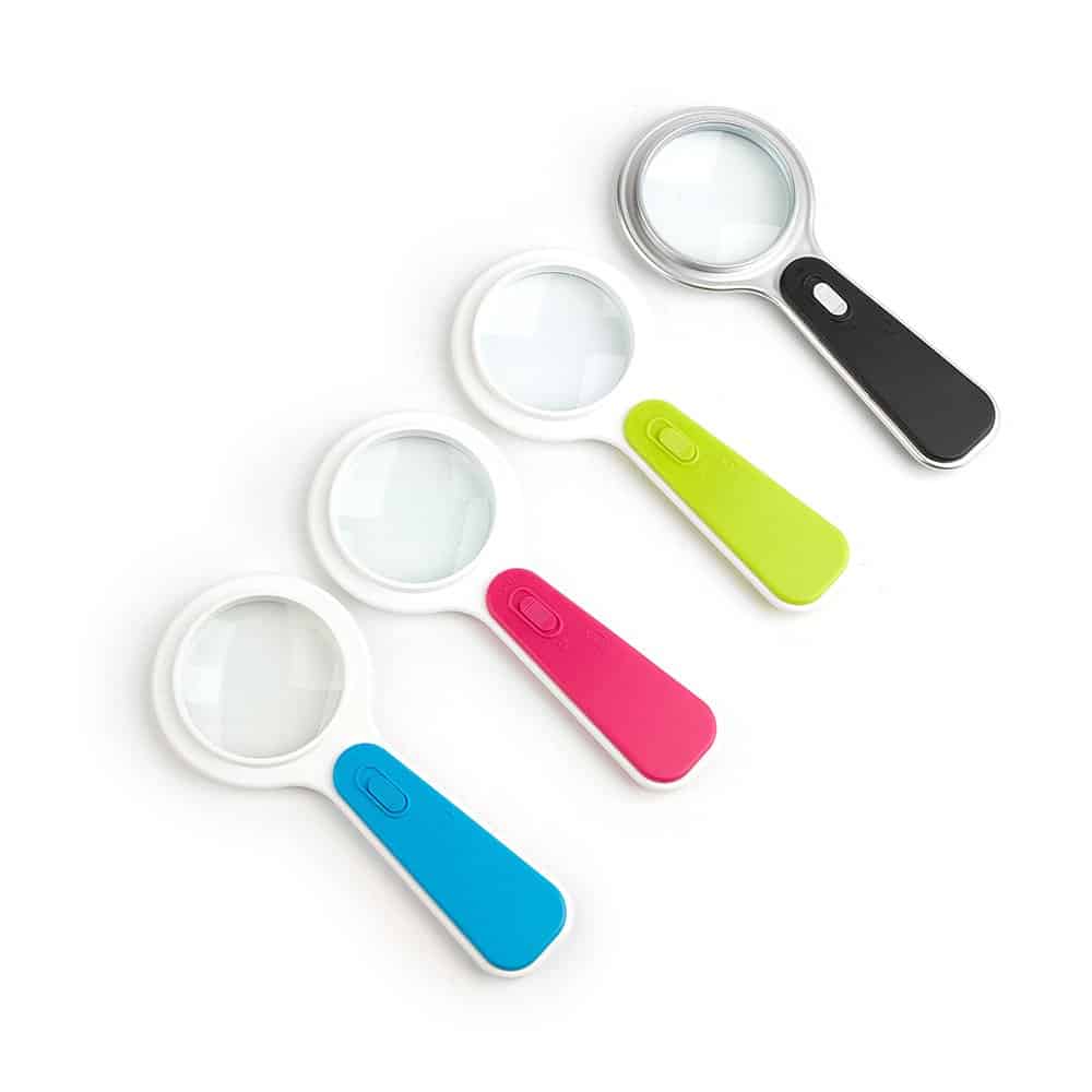 Portable 3X Pocket Magnifier with LED | Colorful Stationery & Promotional Gift - Eleroyal Magnifier