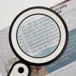 5X Handheld Rechargeable Low Vision Magnifying Glass with 21 LEDs | Optical Glass Lens - Eleroyal Magnifier