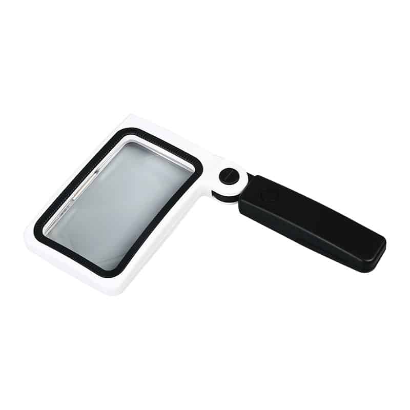 Foldable Rectangular Reading Magnifier with 16 COB Lights | 3.5X Low Vision Aid - Eleroyal Magnifier