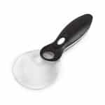 Rimless LED Lighted Magnifying Glass (3X 6X) - Lightweight Bifocal Handheld Magnifier with Distortion-Free Aspherical Lens for Low Vision - Eleroyal Magnifier
