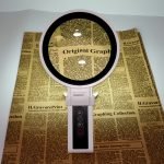 5.4" Extra Large Desktop Magnifier with Fold-out Stand & 34 LEDs for Close Work - Eleroyal Magnifier