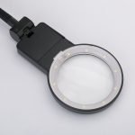 Professional Desktop Magnifying Lamp with 10 LEDs, 2X 3.5X Bifocal Lens with Stable Metal Base - Eleroyal Magnifier