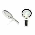 5.4" Extra Large Desktop Magnifier with Fold-out Stand & 34 LEDs for Close Work - Eleroyal Magnifier