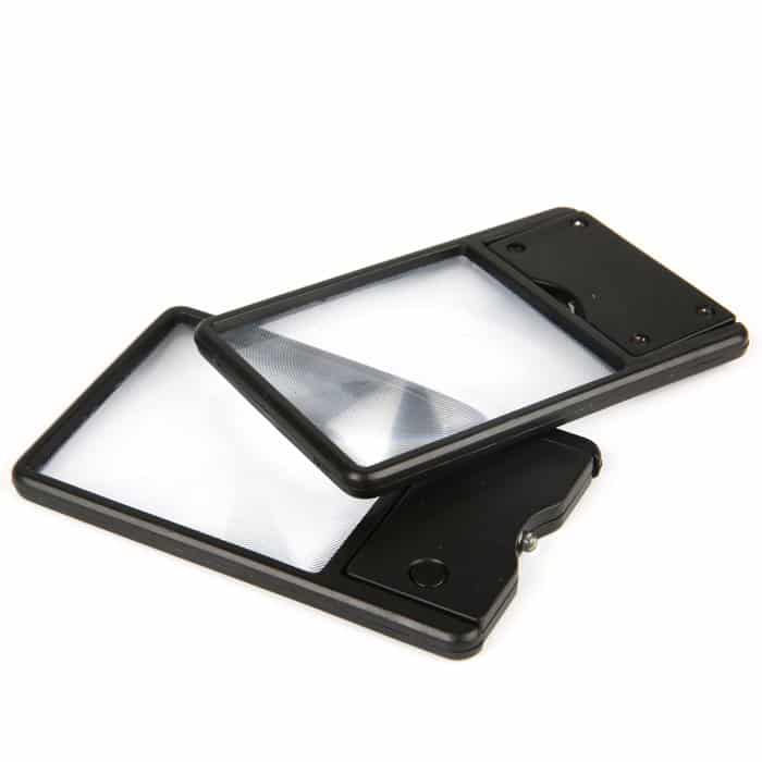 Ultra-Lightweight 3X Name Card Magnifier with LED | Portable Lens - Eleroyal Magnifier