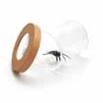 Portable Nature Bug Viewer with Natural Wood Lid, 5X Magnifying Specimen Jar for Montessori Learning - Eleroyal Magnifier