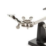 Klassiek helpend derde hand reparatiegereedschap, 4X metalen frame vergrootglas met dubbele krokodillenklemmen - Eleroyal vergrootglas