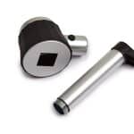 10X Handheld-Metall-Lupe mit Skala, LED beleuchtete K9 Glaslupe für Qualitätskontrolle - Eleroyal Lupe
