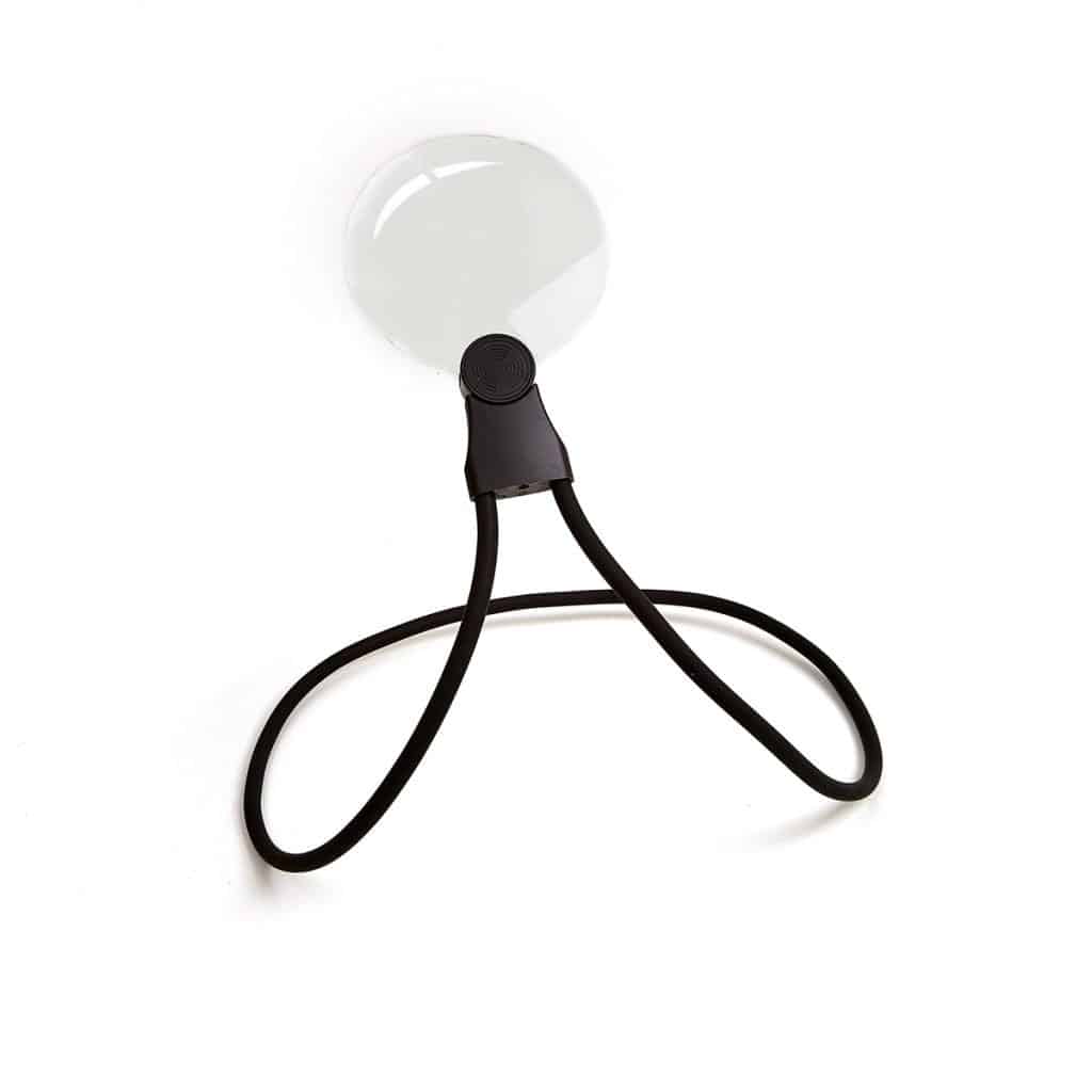 Hands-free Neck Magnifier with Flexible Hose, 2X Large Lens Magnifying Glass for Embroidery & Sewing - Eleroyal Magnifier