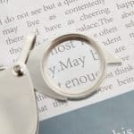 10X Zinklegierung faltbare Juwelier Lupe mit Schlüsselanhänger | Portable Inspektion Werkzeug - Eleroyal Lupe