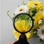 5X Folding Pocket Magnifier with Rotating Protective Leather Sheath | Optical Glass Lens - Eleroyal Magnifier