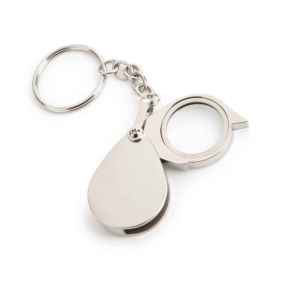 10X Zinklegierung faltbare Juwelier Lupe mit Schlüsselanhänger | Portable Inspektion Werkzeug - Eleroyal Lupe