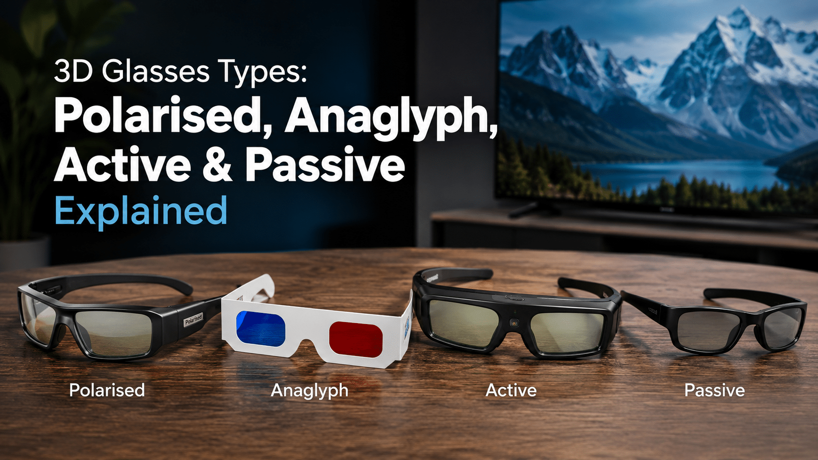 3D Glasses Types: Polarised, Anaglyph, Active & Passive Explained - Eleroyal Magnifier